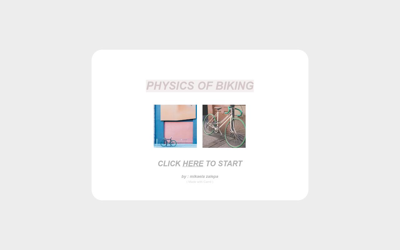 Carrd profile picture for @bike